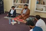 نائب صدر وفاق المدارس الشیعہ پاکستان اور مدیر اعلیٰ مدرسہ امام المنتظر قم کا جامعہ علمیہ امام حسن عسکری (ع) گھلواں کا دورہ