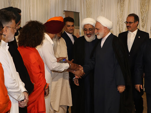 دیدار رئیس قوه قضائیه ایران با علما و رهبران ادیان مختلف هندی در دهلی‌نو