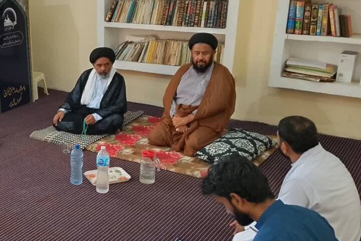 نائب صدر وفاق المدارس الشیعہ پاکستان اور مدیر اعلیٰ مدرسہ امام المنتظر قم کا جامعہ علمیہ امام حسن عسکری (ع) گھلواں کا دورہ