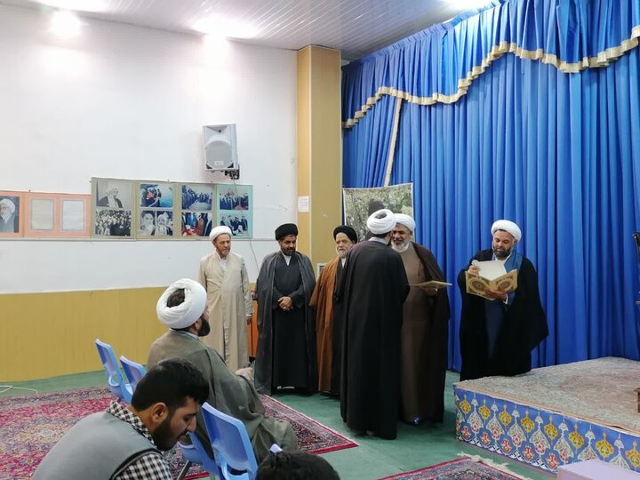 تصاویر/ مراسم تکریم و‌ معارفه مدیر مدرسه علمیه میرزا علی اکبر اردبیل