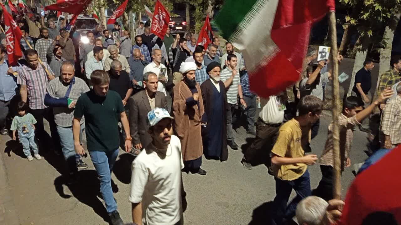 طنین فریادهای انقلابی در صد و هشتاد و هشتمین «موج» نطنز+تصاویر
