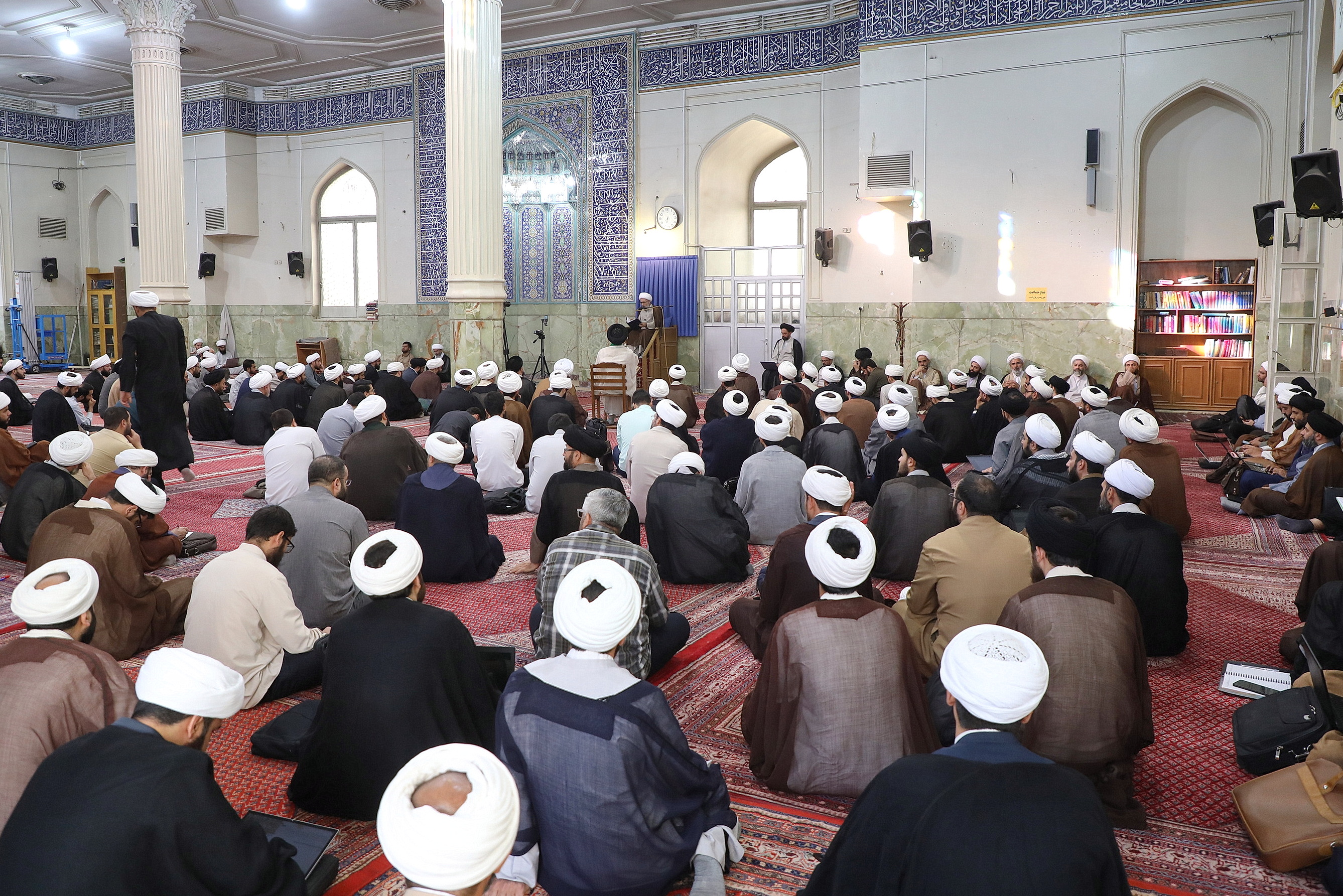 تصاویر/ قم المقدسہ میں آیت اللہ مروی کے درسِ خارجِ فقہ کا آغا