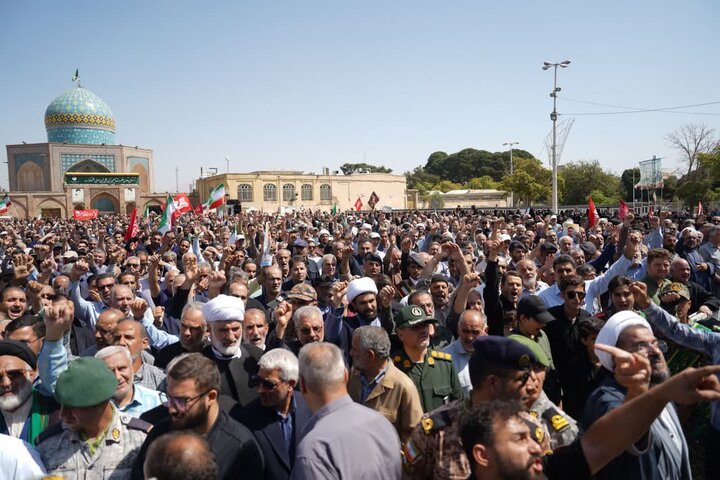 تصاویر /مراسم تشییع خلبان شهید مهدویان در قزوین