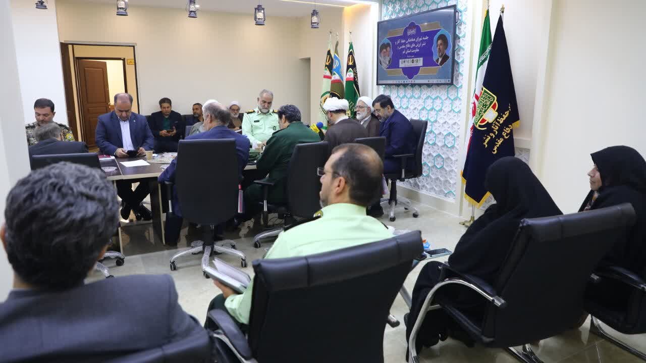 گزارش تصویری + جلسه برنامه‌ریزی برای برگزاری باشکوه هفته دفاع مقدس ۱۴۰۵ در قم 