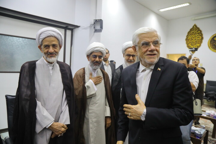 تصاویر / دیدار معاون اول رییس جمهور با اعضای جامعه مدرسین حوزه علمیه قم