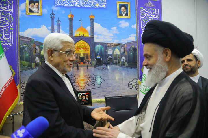 تصاویر / دیدار معاون اول رییس جمهور با اعضای جامعه مدرسین حوزه علمیه قم