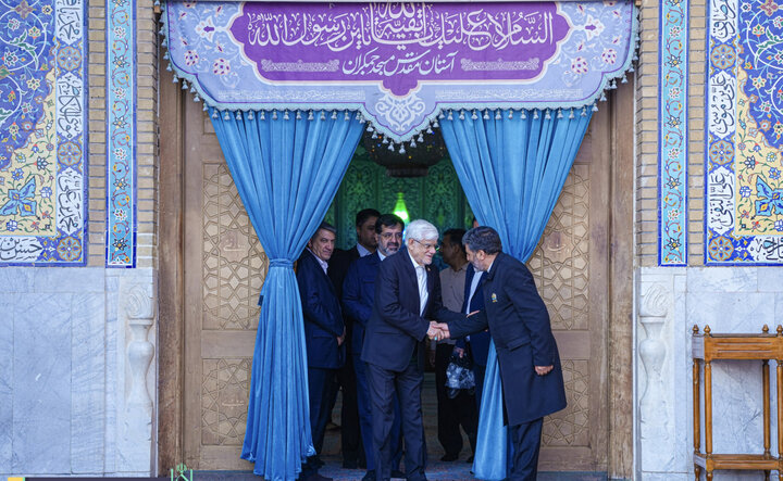 گزارش تصویری + دیدار دکتر عارف با تولیت آستان مقدس مسجد جمکران