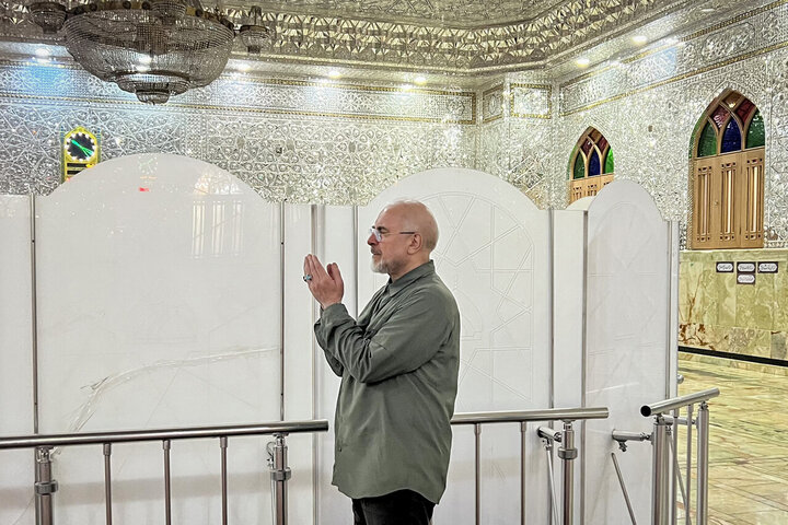 تصاویر/ حضور دکتر قالیباف در حرم حضرت عبدالعظیم حسنی(ع)