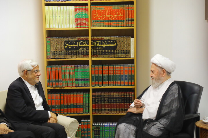 تصاویر / دیدار معاون اول رییس جمهور با آیت الله العظمی سبحانی