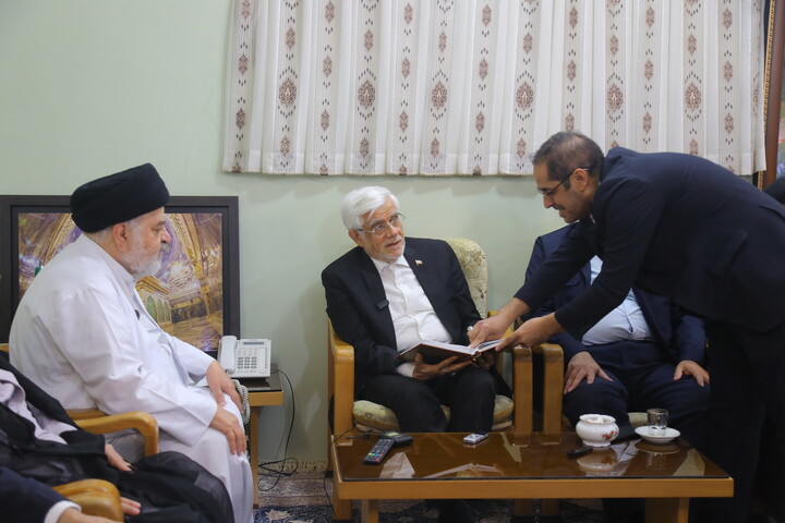 تصاویر /دیدار معاون اول رییس جمهور با نماینده آیت الله العظمی سیستانی در ایران