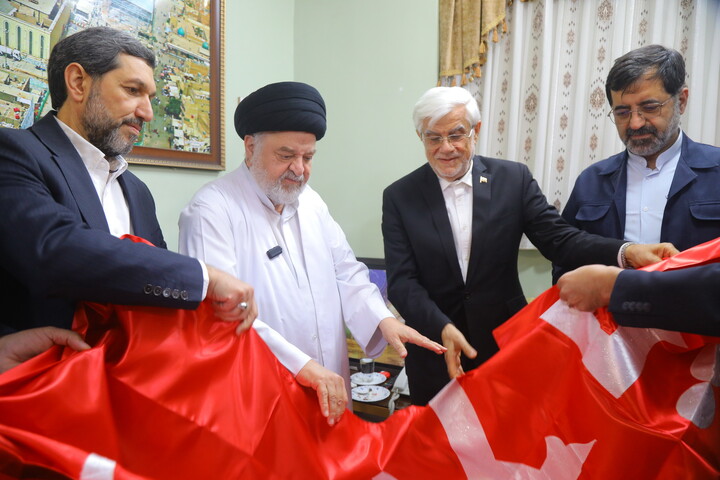 تصاویر /دیدار معاون اول رییس جمهور با نماینده آیت الله العظمی سیستانی در ایران