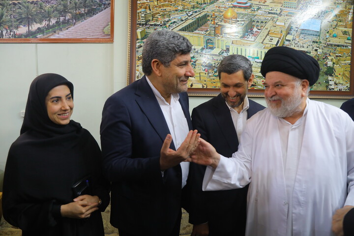 تصاویر /دیدار معاون اول رییس جمهور با نماینده آیت الله العظمی سیستانی در ایران