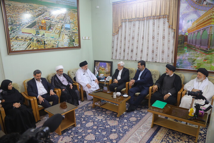 تصاویر /دیدار معاون اول رییس جمهور با نماینده آیت الله العظمی سیستانی در ایران
