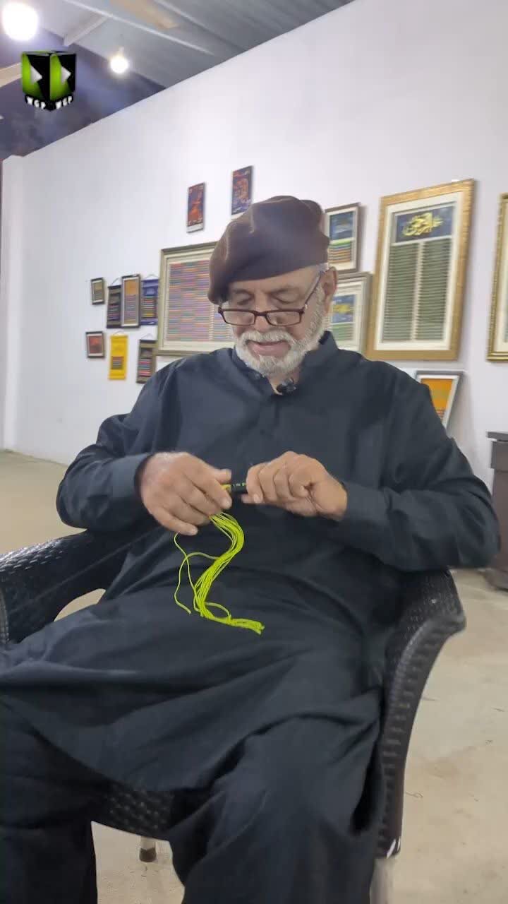 دھاگے، انگلیوں اور لکڑی کی ڈنڈی سے قرآنِ کریم کی آیات کی تخلیق و ترویج