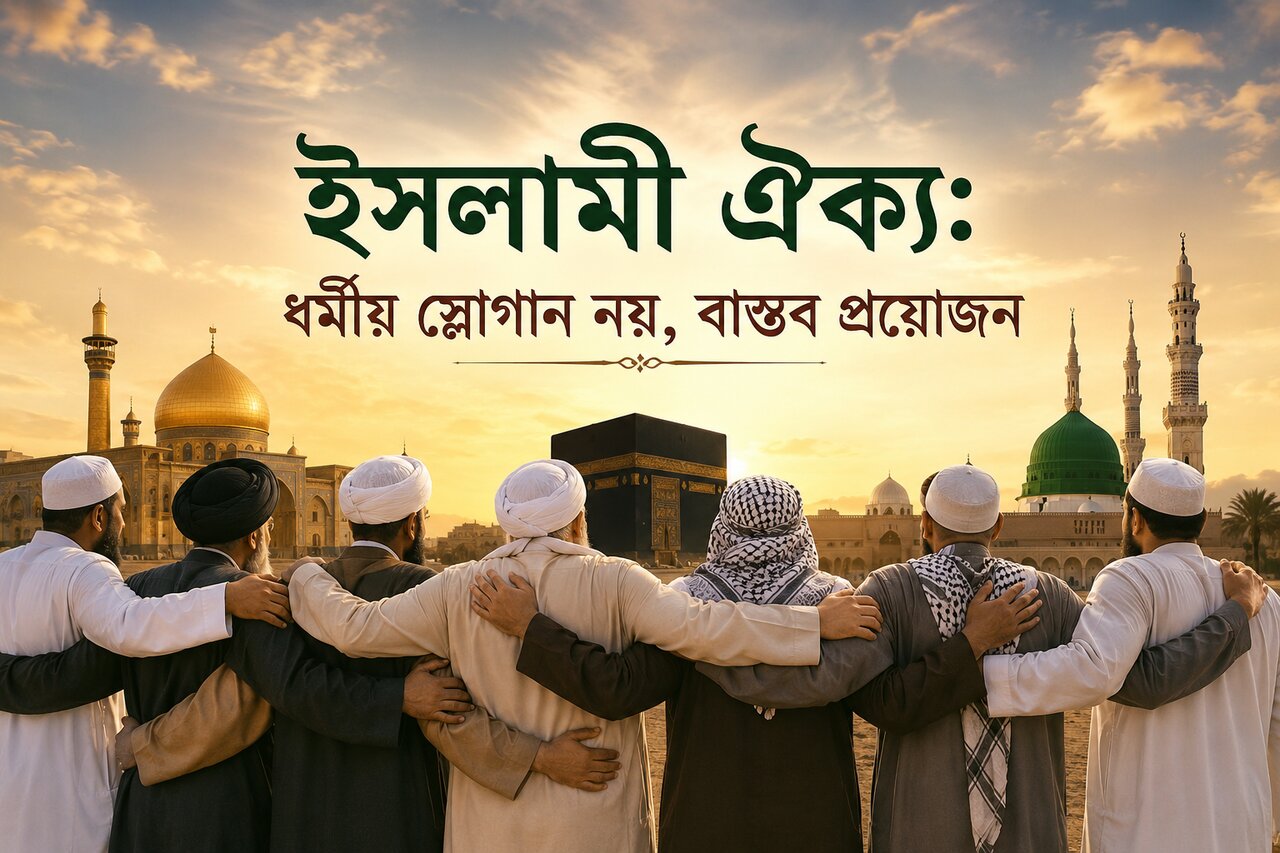 ইসলামী ঐক্য: ধর্মীয় স্লোগান নয়, বাস্তব প্রয়োজন