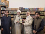 پاکستان میں روسی سفیر کی علامہ راجہ ناصر عباس سے حوزہ علمیہ الولایہ میں ملاقات