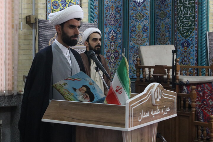 تصاویر/ تودیع و معارفه فرمانده پایگاه بسیج مدرسه علمیه آیت الله آخوند (ره) و فرمانده گردان طلاب همدان