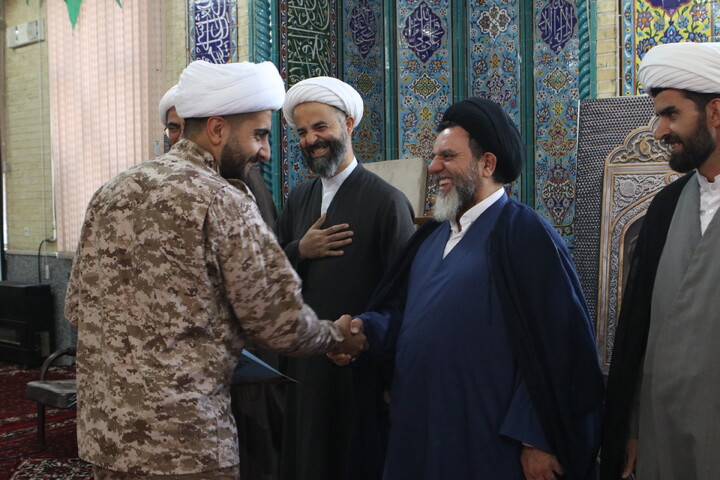تصاویر/ تودیع و معارفه فرمانده پایگاه بسیج مدرسه علمیه آیت الله آخوند (ره) و فرمانده گردان طلاب همدان
