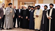 ایرانی صدر کے استقبال میں ہندو اور ایران کی قدیم ثقافتی دوستی نمایاں
