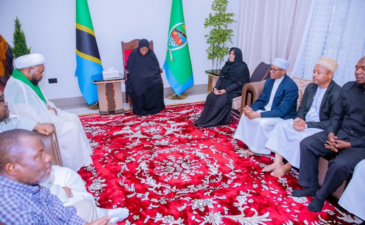 TIC Yafika Zanzibar; Sheikh Jalala Aongoza Ujumbe wa Pole kwa Rais Samia Kufuatia Msiba wa Mumewe