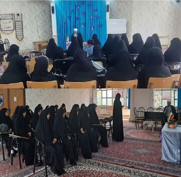 برگزاری نشست هم‌اندیشی طلاب مدرسه علمیه فاطمه الزهرا (س) هشترود با معاون آموزش حوزه‌های علمیه کشور