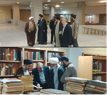 بازدید مدیران حوزوی از کتابخانه مصلای حضرت امام خمینی (ره) تبریز