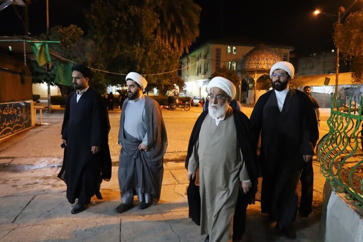 حضور آیت الله شب زنده دار در آستان مقدس امام زاده عباس ساری