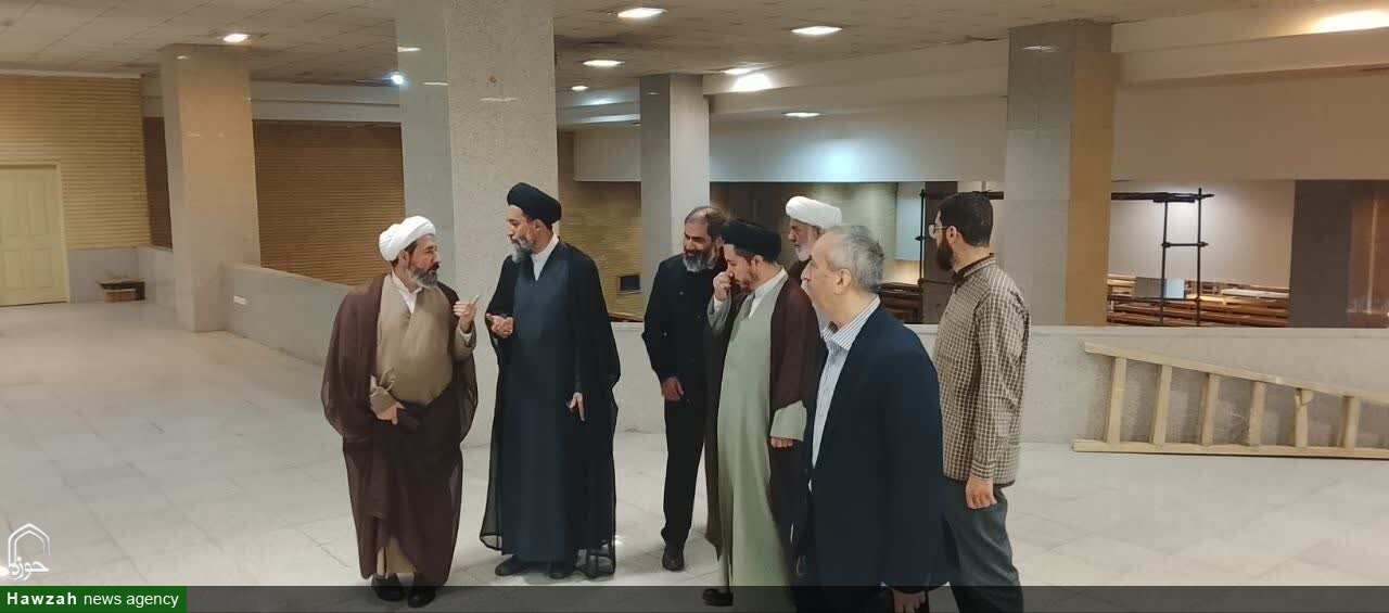 بازدید مسئولان ارشد حوزوی آذربایجان شرقی از گنجینه نسخ خطی و منابع پژوهشی مصلای تبریز + عکس
