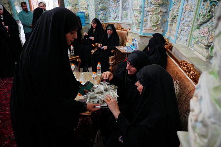 بانوان مسئول عراقی در حرم بانوی کرامت