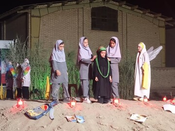 نوش آبادی‌ها  «از خاک تا افلاک« با «امام شهید و شهدای میناب» را فرهنگ سازی کردند+فیلم وتصاویر