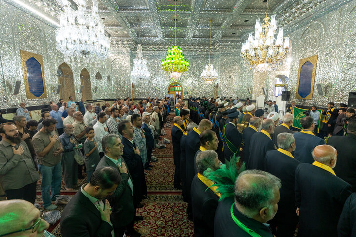 آیین خطبه‌خوانی میلاد حضرت عبدالعظیم(ع) با حضور خادمان حرم بانوی کرامت