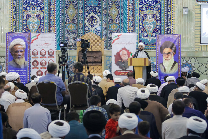تصاویر/ مراسم بزرگداشت شهدای طلبه و روحانی استان فارس در جنگ رمضان