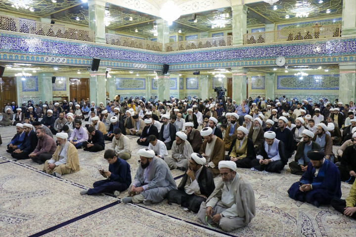 تصاویر/ مراسم بزرگداشت شهدای طلبه و روحانی استان فارس در جنگ رمضان