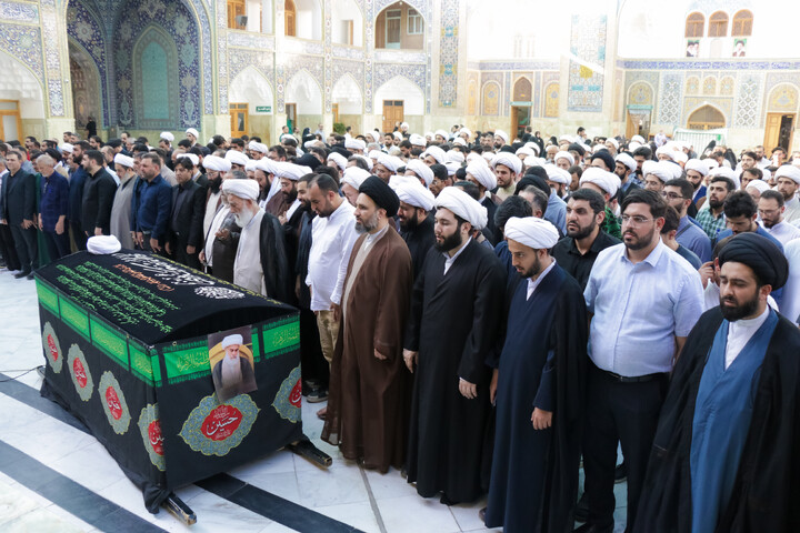 تصاویر/ تشییع حجت‌الاسلام‌والمسلمین حسین غیب غلامی در قم