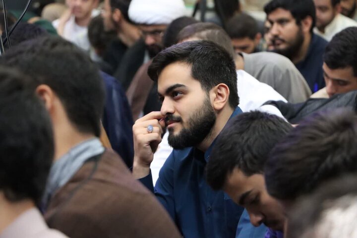 تصاویر/ کلاس عمومی با حضور استاد قرائتی در مدرسه علمیه آیت‌الله مجتهدی