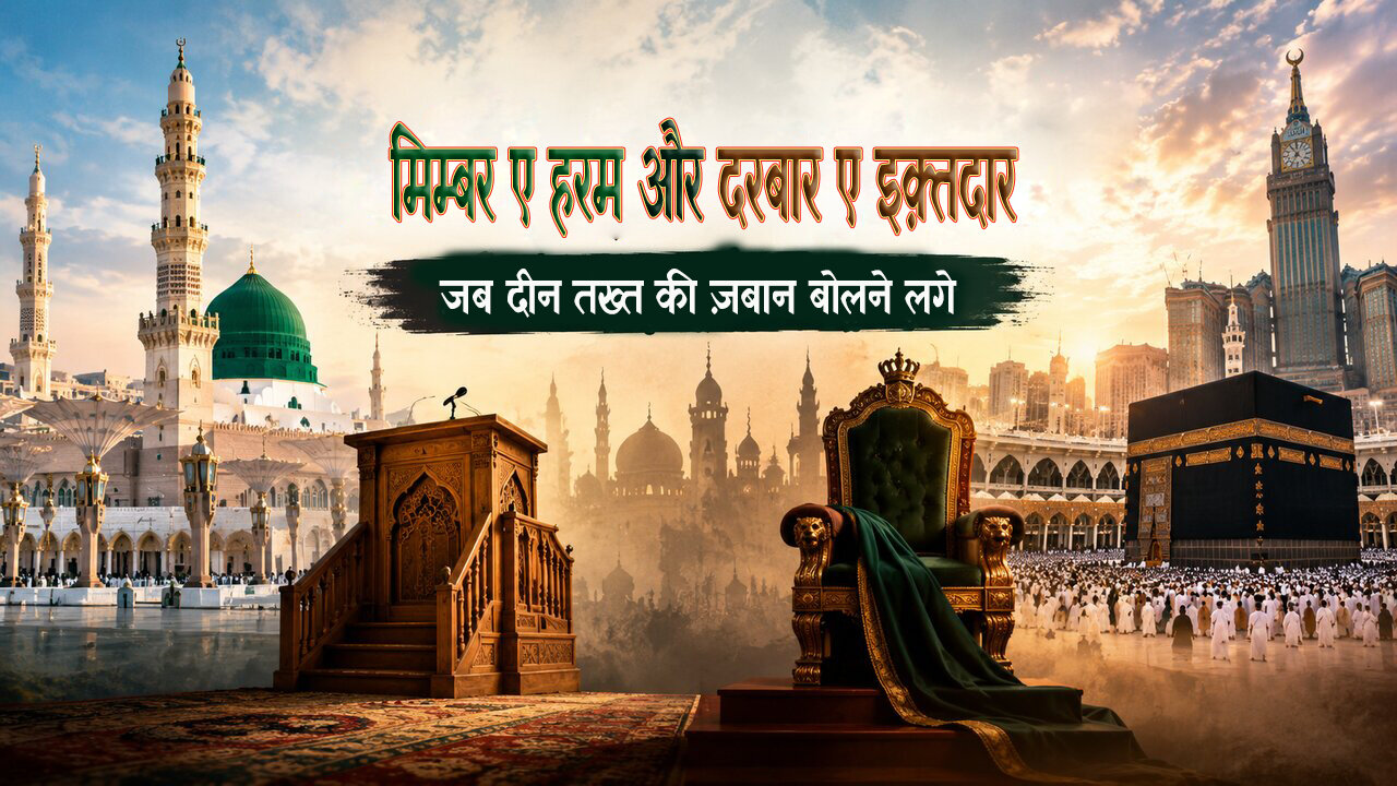 मिम्बर ए हरम और दरबार ए इक़्तदार: जब दीन तख्त की ज़बान बोलने लगे