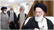 ممثل قائد الثورة الإسلامية يتفقد آية الله العظمى الشبیری الزنجاني