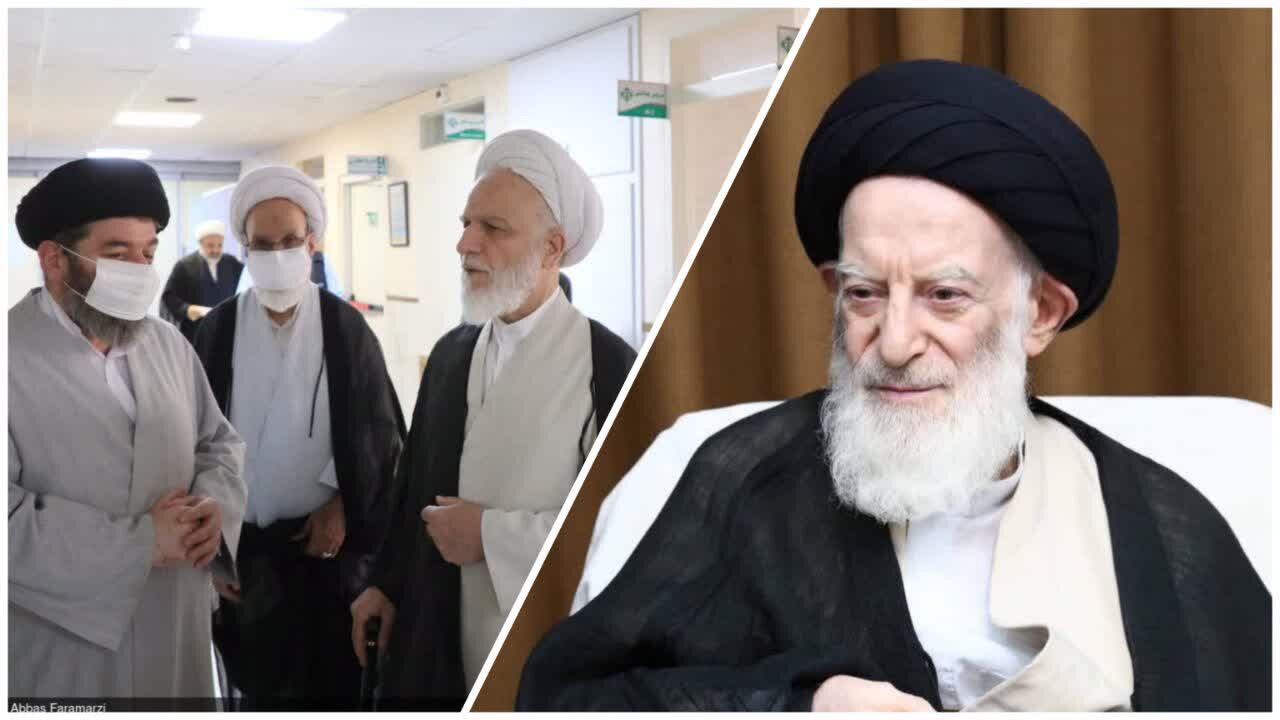 ممثل قائد الثورة الإسلامية يتفقد آية الله العظمى الشبیری الزنجاني
