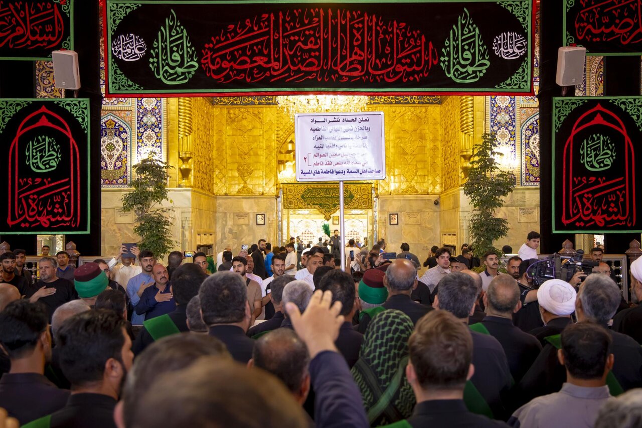 خدمة العتبتين المقدستين في كربلاء يحيون ذكرى شهادة السيدة الزهراء (عليها السلام) وفقًا للرواية الأولى