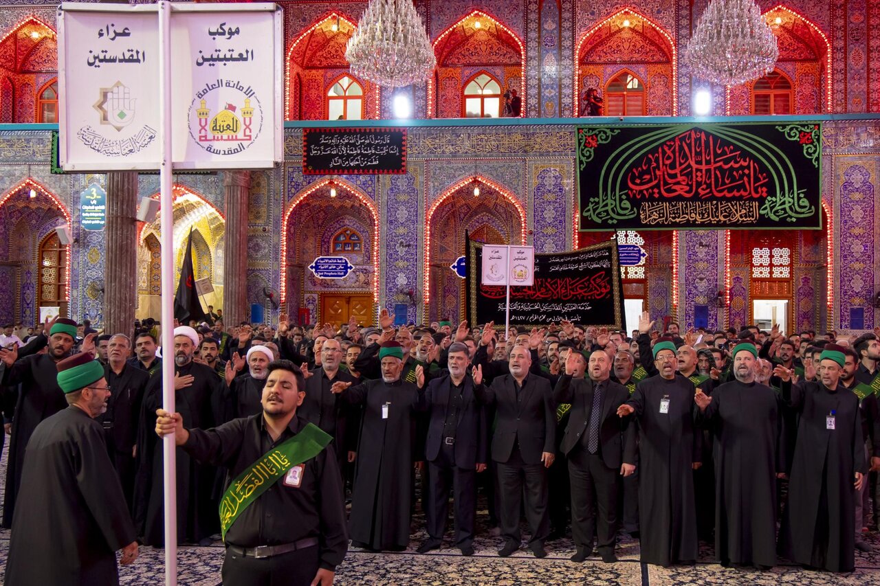 خدمة العتبتين المقدستين في كربلاء يحيون ذكرى شهادة السيدة الزهراء (عليها السلام) وفقًا للرواية الأولى