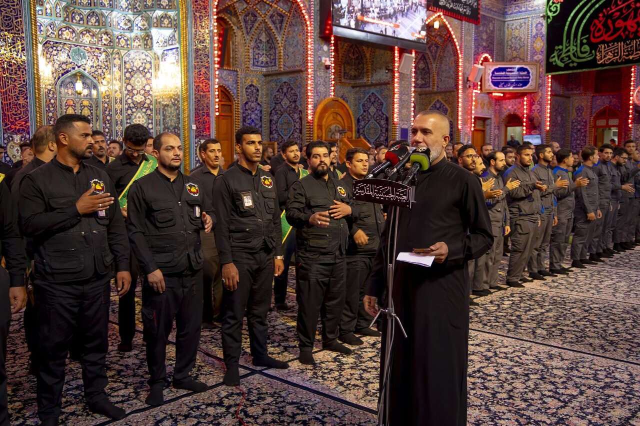 خدمة العتبتين المقدستين في كربلاء يحيون ذكرى شهادة السيدة الزهراء (عليها السلام) وفقًا للرواية الأولى