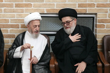 تصاویر/ حضور مراجع، علما و شخصیت های حوزوی در دفتر مرحوم آیت‌الله العظمی شبیری زنجانی برای عرض تسلیت