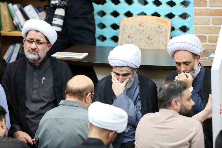 تصاویر/ مراسم وداع با پیکر مطهر حضرت آیت الله حاج سید موسی شبیری زنجانی(ره)