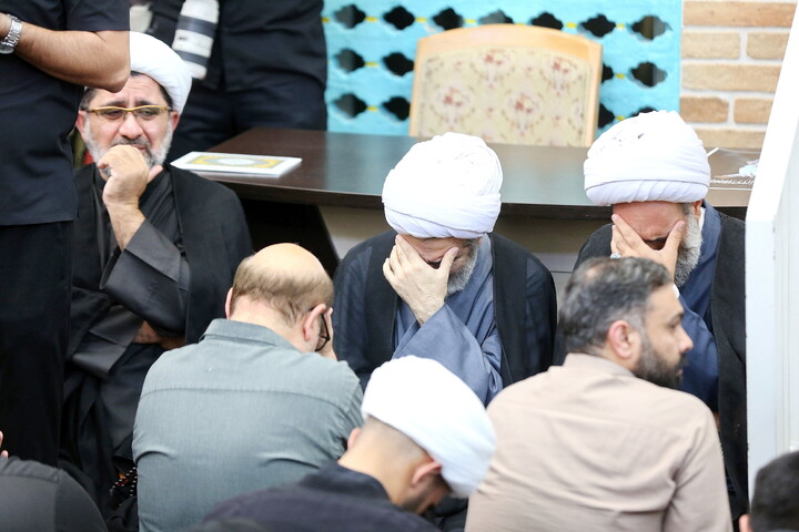 تصاویر/ مراسم وداع با پیکر مطهر حضرت آیت الله حاج سید موسی شبیری زنجانی(ره)
