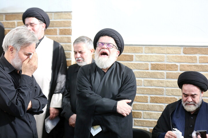 تصاویر/ مراسم وداع با پیکر مطهر حضرت آیت الله حاج سید موسی شبیری زنجانی(ره)