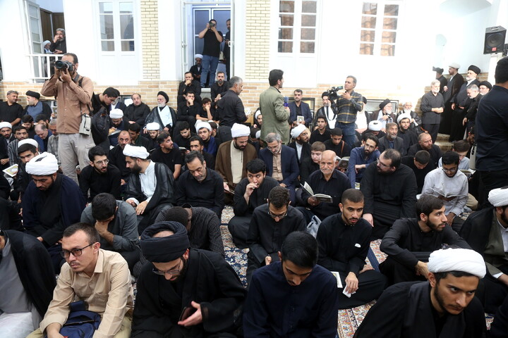 تصاویر/ مراسم وداع با پیکر مطهر حضرت آیت الله حاج سید موسی شبیری زنجانی(ره)