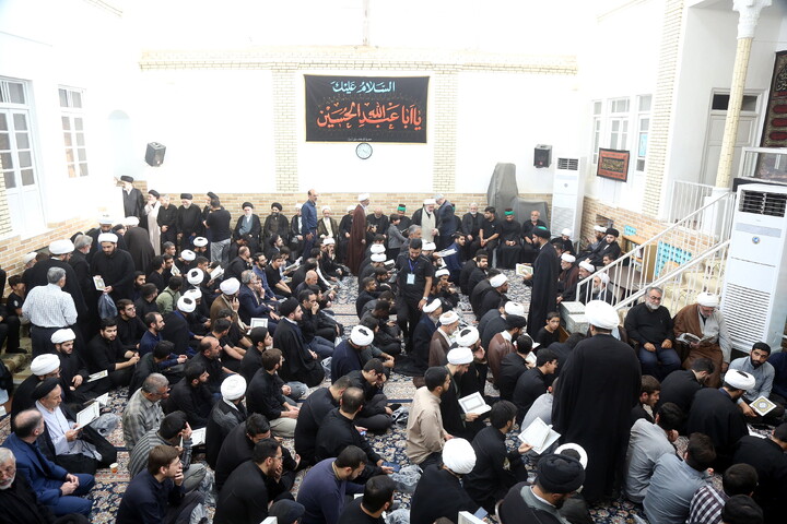 تصاویر/ مراسم وداع با پیکر مطهر حضرت آیت الله حاج سید موسی شبیری زنجانی(ره)
