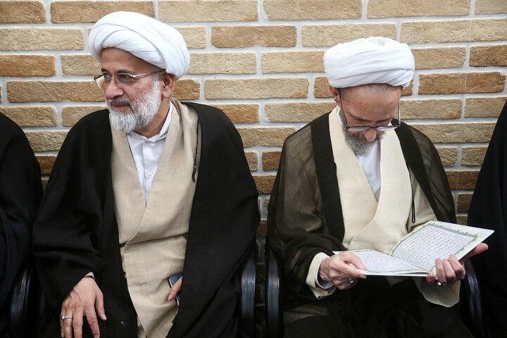 تصاویر/ مراسم وداع با پیکر مطهر حضرت آیت الله حاج سید موسی شبیری زنجانی(ره)