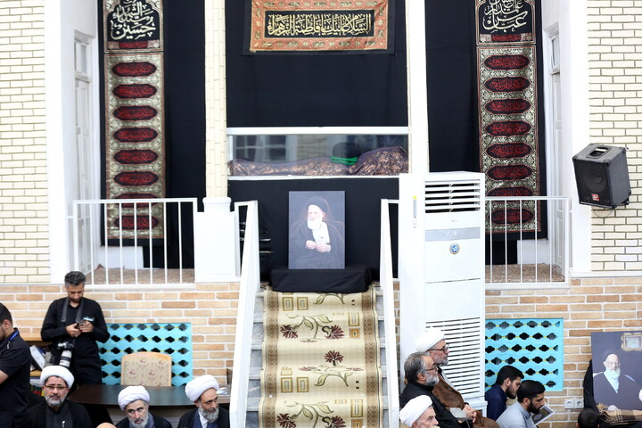 تصاویر/ مراسم وداع با پیکر مطهر حضرت آیت الله حاج سید موسی شبیری زنجانی(ره)