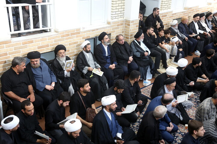 تصاویر/ مراسم وداع با پیکر مطهر حضرت آیت الله حاج سید موسی شبیری زنجانی(ره)